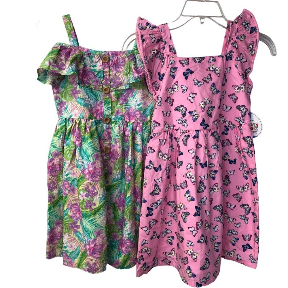 MEMBERS MARK TWO WOVEN GIRLS DRESS SIZE 6X NEW WITH TAG